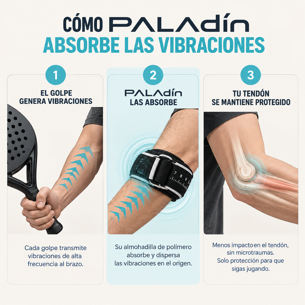 PALAdín · Soporte de Codo para Pádel